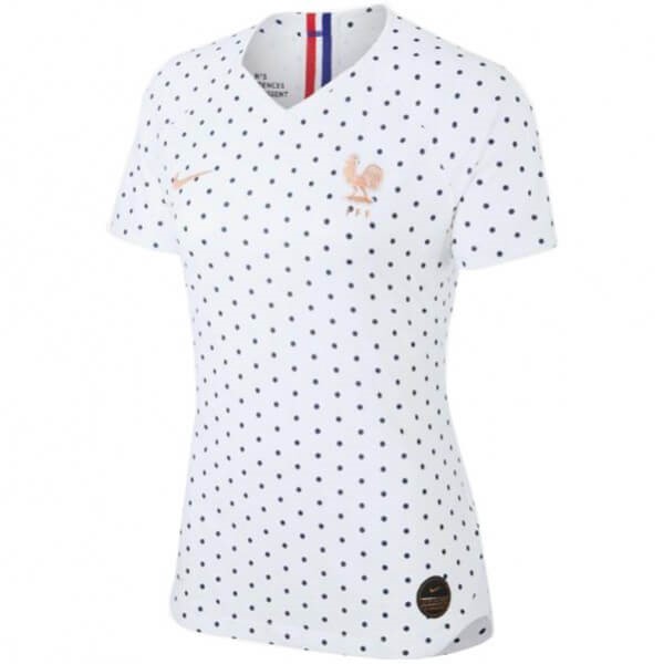 Camisetas Francia Segunda equipo Mujer 2019 Blanco